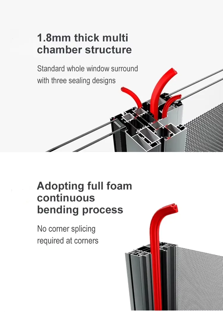 Gebroken brug Aluminium ramen, geluiddichte ramen, goede afdichting 3