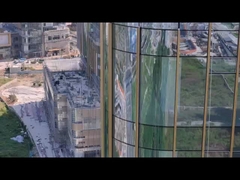 6063-T5 Aluminiumproduct Verborgen raam glas gordijnwand voor energiebesparende bouwmaterialen