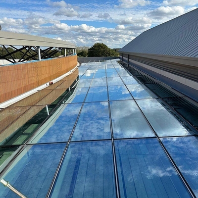Aluminium legering modulair gordijnwand, bouwglas gordijnwand op maat