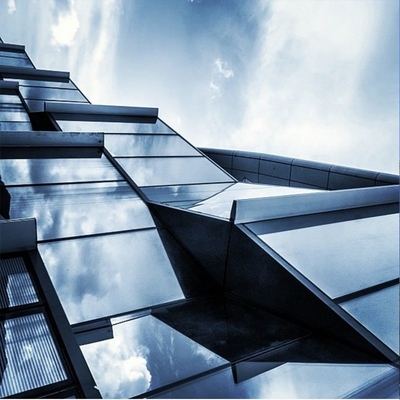Kleur Op maat Gebouwd Glas Gordijn, Unified System Gordijn