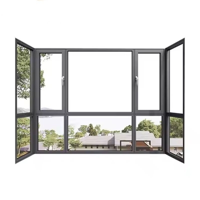 Waterdicht venster met binnenopening Hexagon aluminium venster voor modern gebouw