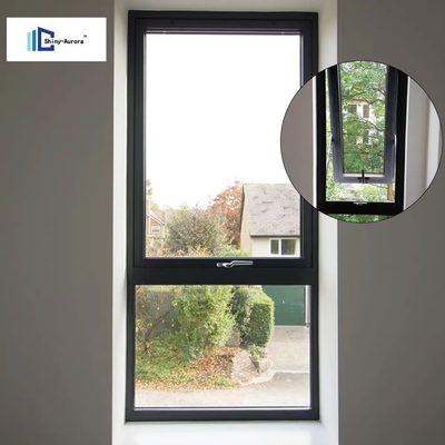 Anti-diefstal aluminium bovenhangend raam dubbel geglazuurd gehard glas raam