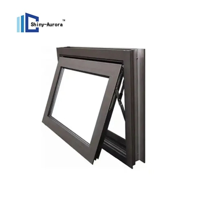 Dubbelglas aluminium bovenhangend raam met thermische breuk aluminium vensters