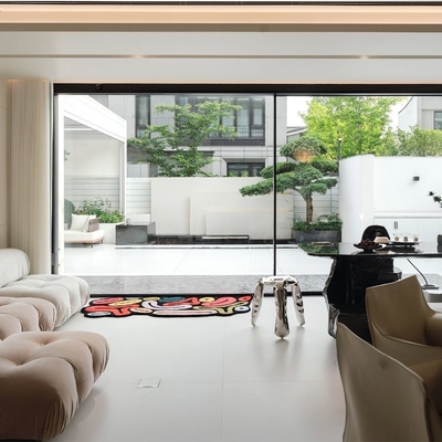 AR-320 Aluminium Frame Glijdglasdeur geluidsdicht Gehard glas Glijddeur