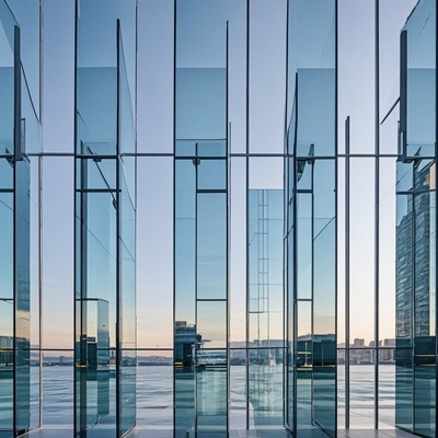 Aluminium legering geluidsdichte gordijnmuur Energiebesparing