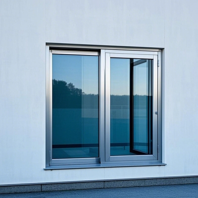 Modern schuifend open wit aluminium raam geluidsdicht met multi-punt slot