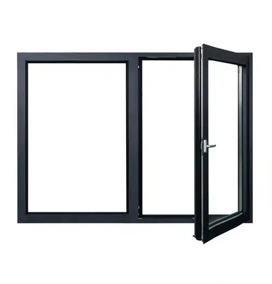 Thermische isolatie Gehard glas Casement Venster Aluminium Casement deuren geluidsdicht