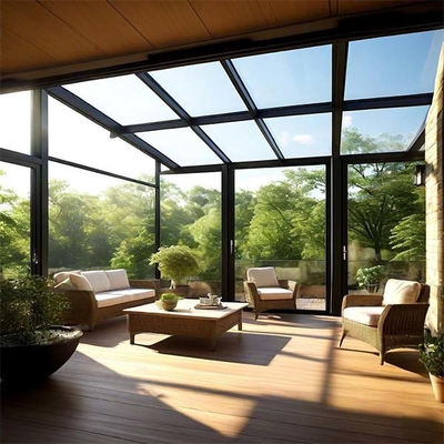 Duurzaam modern glazen huis UV-bescherming Glas zonnekamer