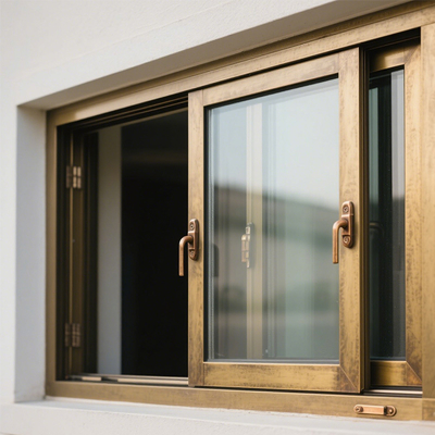 Brons en goud aluminium ramen en deuren - Luxe, veilig, energiezuinig voor high-end woningen en commerciële ruimtes